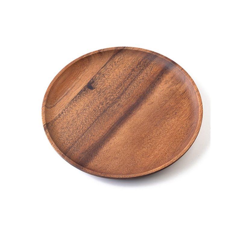 A bamboo dinner plate.