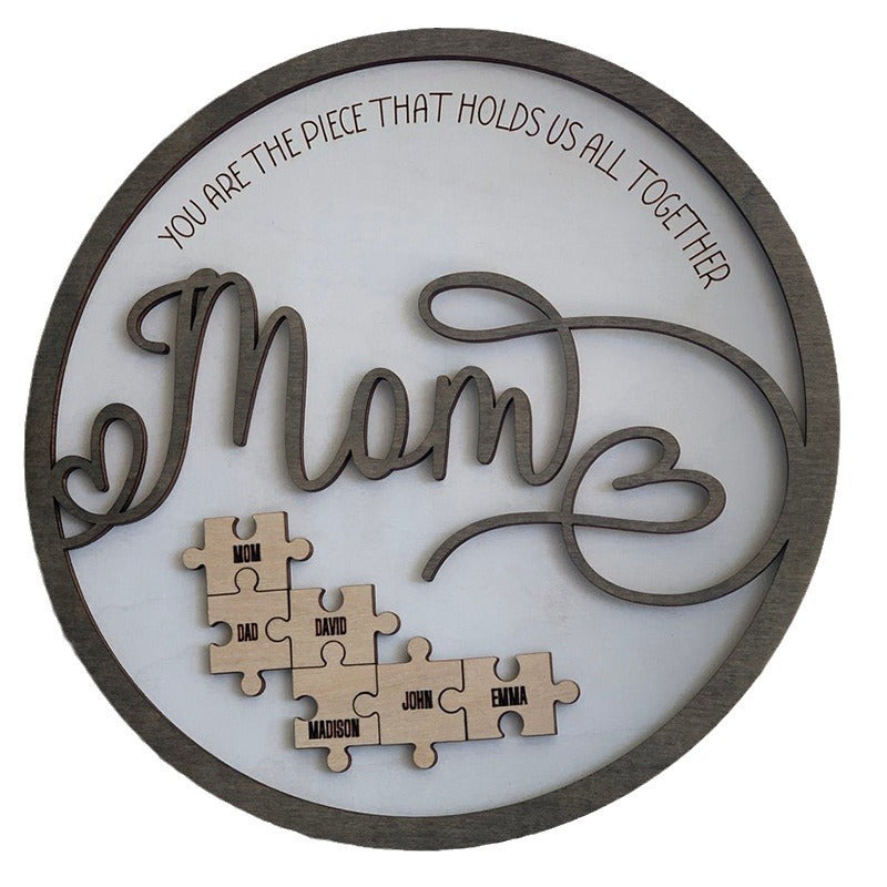Paxley Wooden Puzzle Decorations for Mother's Day