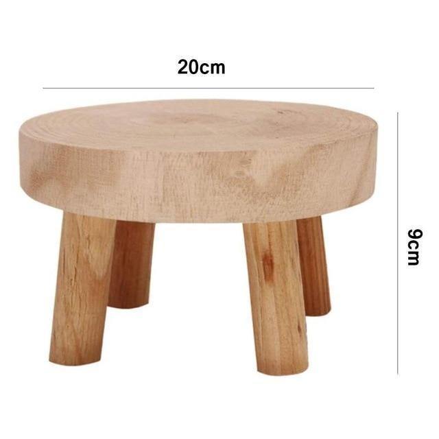 Paxley Wood Plant Stand | Raised Flower Pot Holder | Minimalist Design | Perfect for Living Room