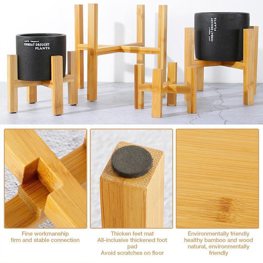 Paxley Plant Stand made of Bamboo | Adjustable & Stable | Perfect for Indoors