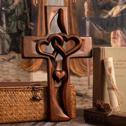 Paxley Heart Wooden Cross