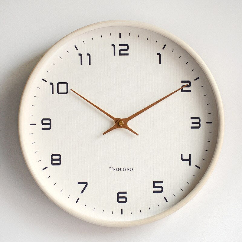 Paxley | Wooden Wall Clock | Scandinavian Design | Square Clock Cream