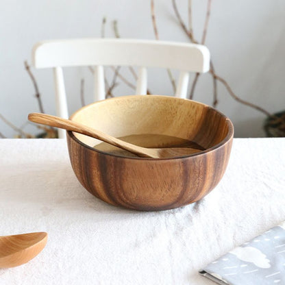 Rustic Bamboo Bowl Set