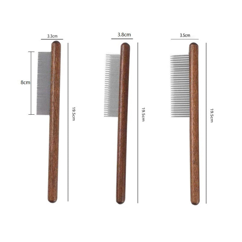 Paxley Knot Comb with Wooden Handle