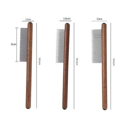 Paxley Knot Comb with Wooden Handle