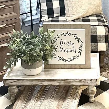 Paxley Wooden Footed Riser Trays, Set of 2