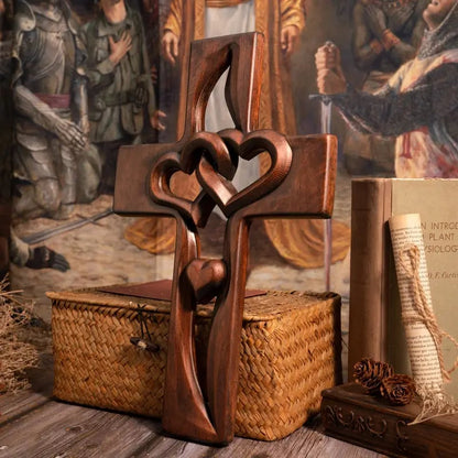Paxley Heart Wooden Cross