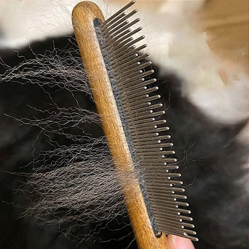 Paxley Knot Comb with Wooden Handle