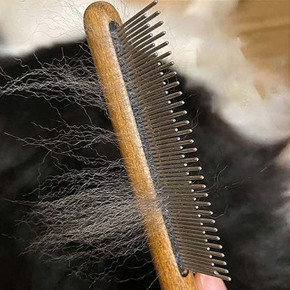 Paxley Knot Comb with Wooden Handle