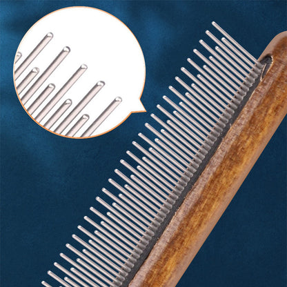 Paxley Knot Comb with Wooden Handle