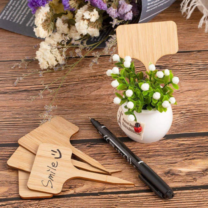 Paxley Wood Plant Labels | Eco-Friendly | Perfect for Garden & Balcony | Marker Tags for Plants