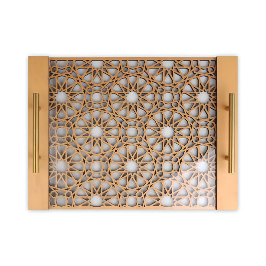 Paxley Gold Pineapple Leaf Tray