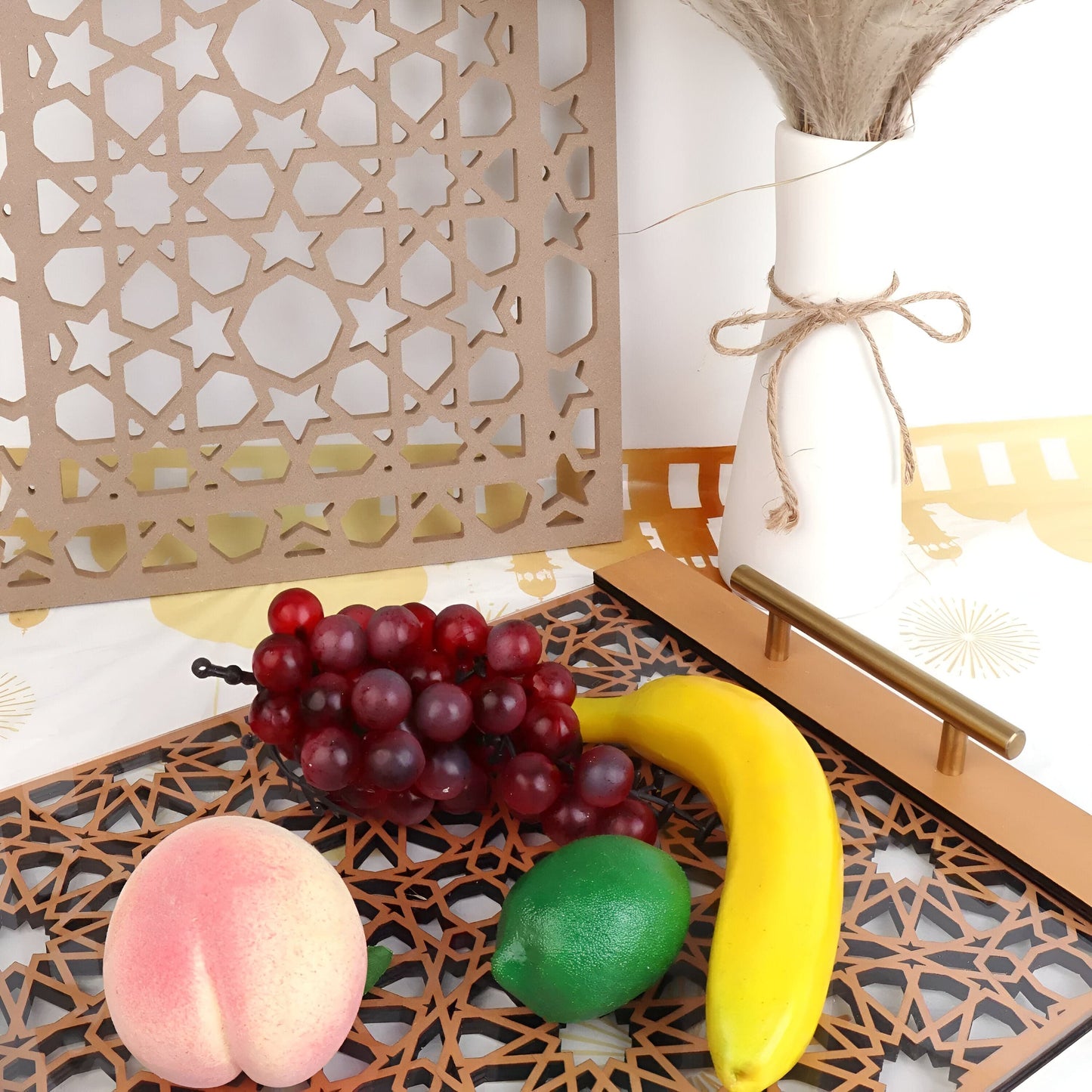 Paxley Gold Pineapple Leaf Tray