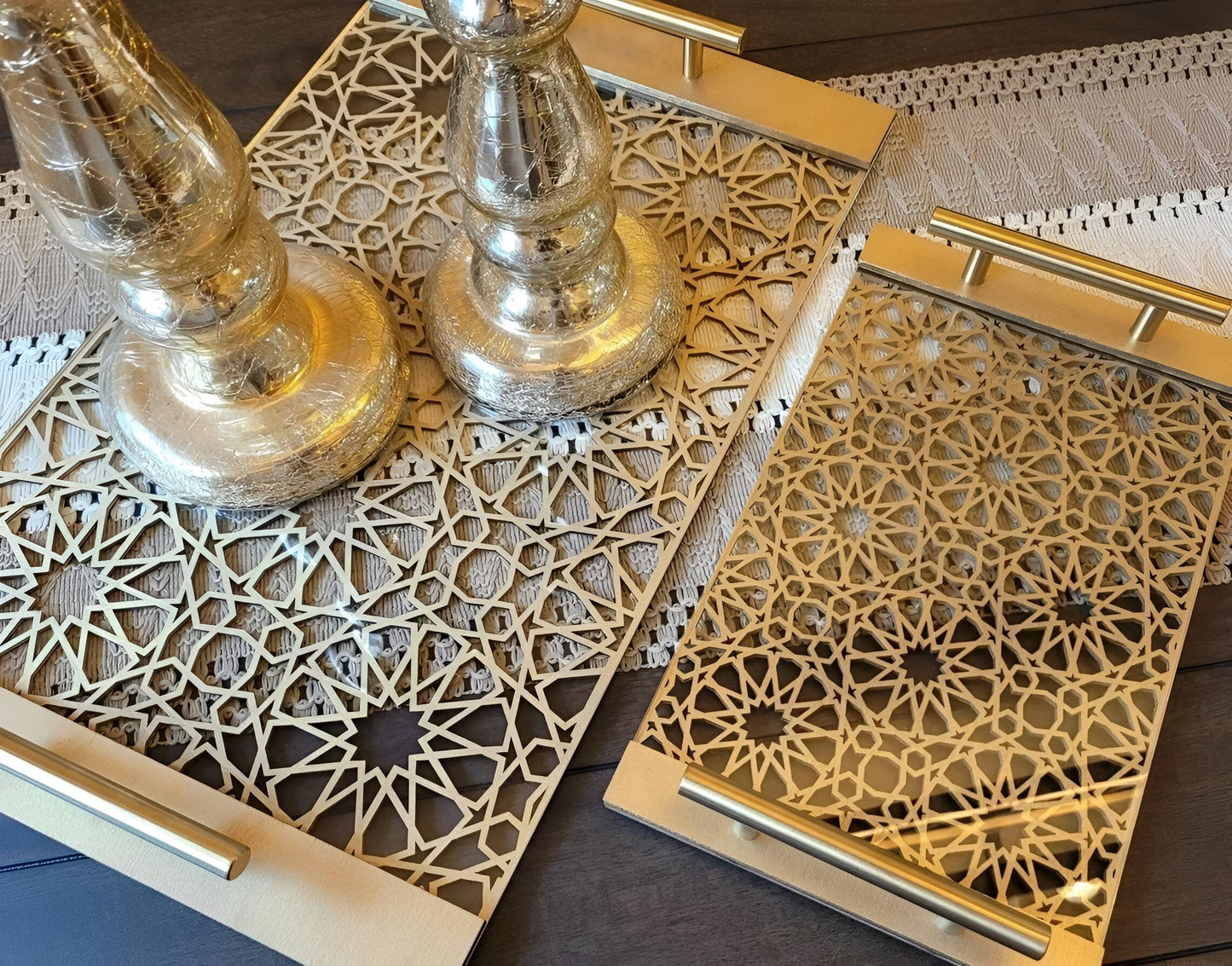 Paxley Gold Pineapple Leaf Tray