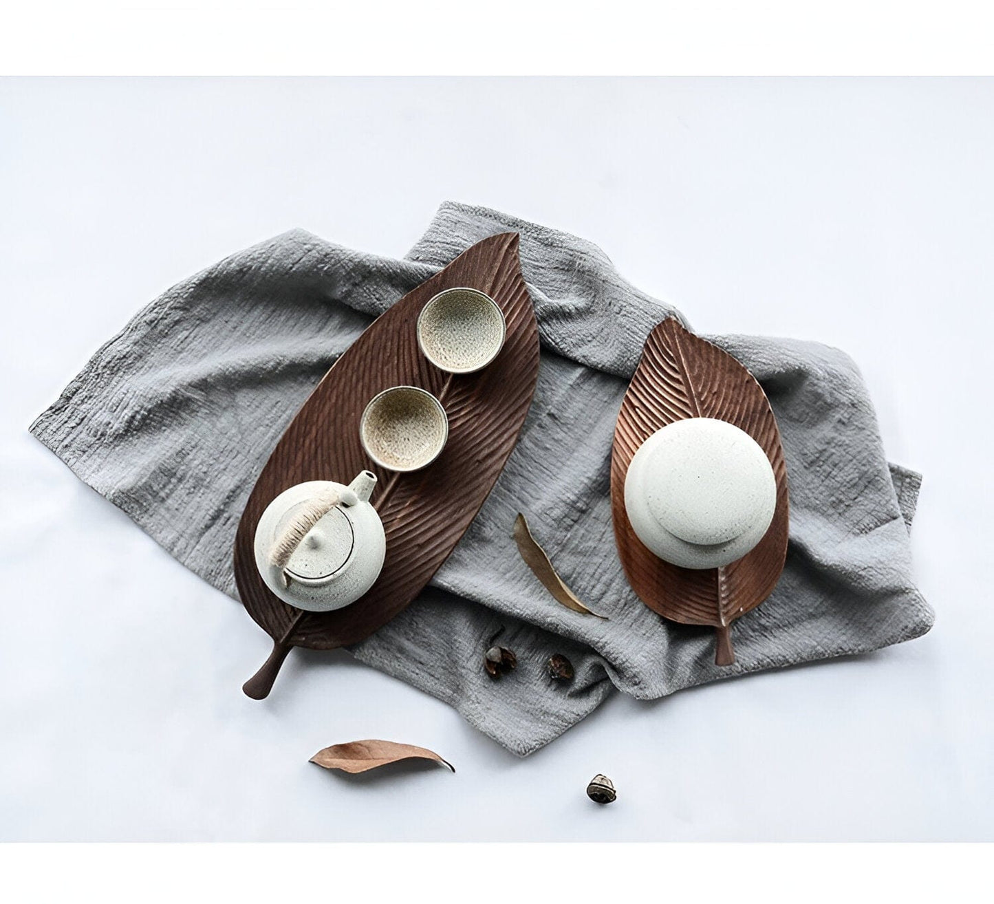 Paxley Wood Decoration Leaf Tray