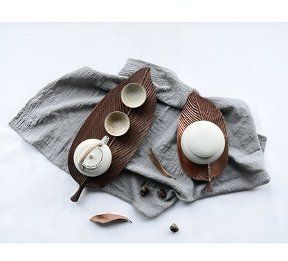 Paxley Wood Decoration Leaf Tray
