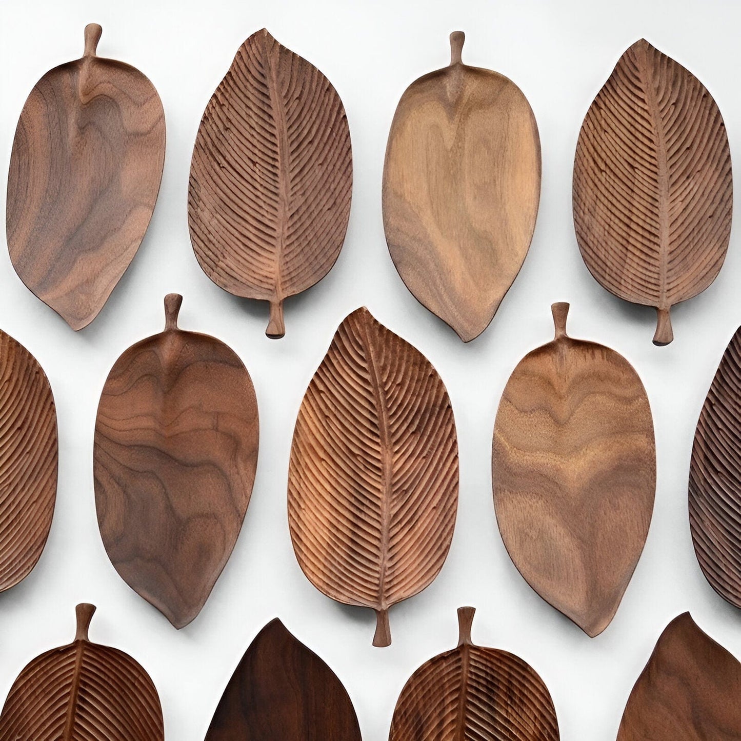 Paxley Wood Decoration Leaf Tray
