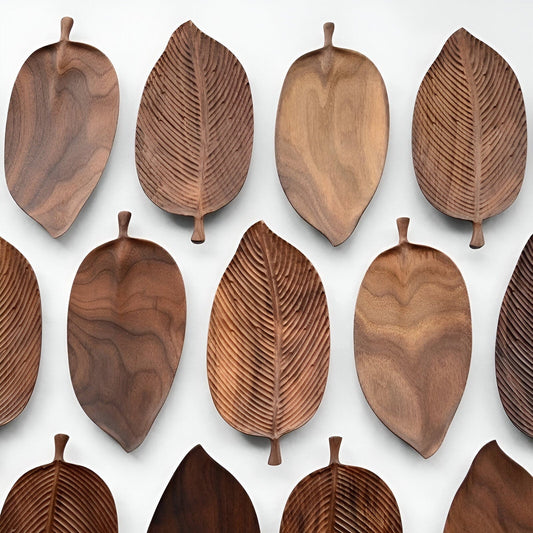 Paxley Wood Decoration Leaf Tray