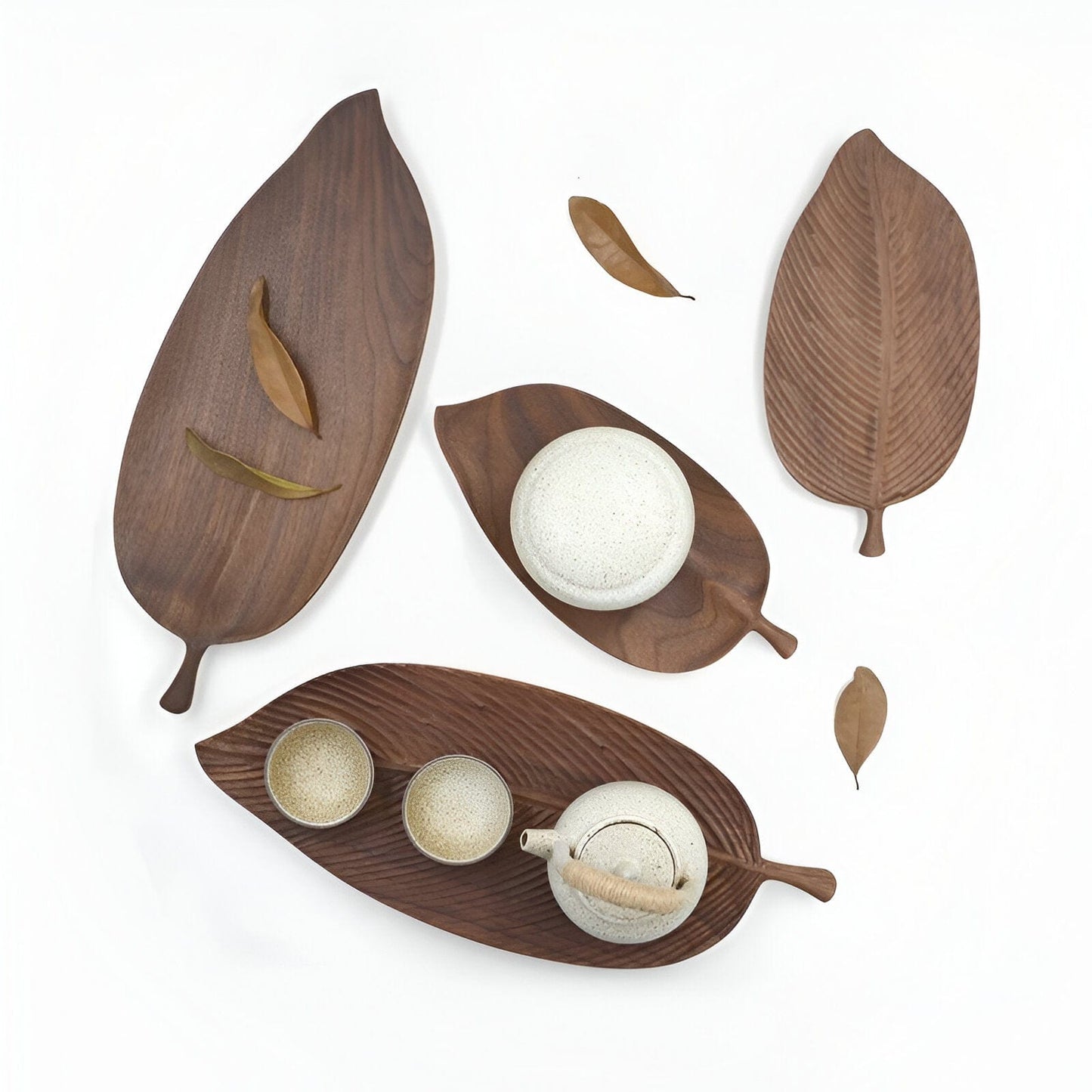 Paxley Wood Decoration Leaf Tray