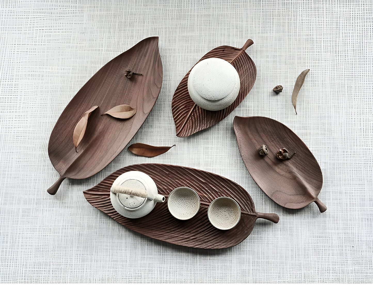 Paxley Wood Decoration Leaf Tray