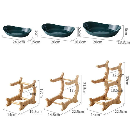 Paxley Layered Wood Fruit Bowl