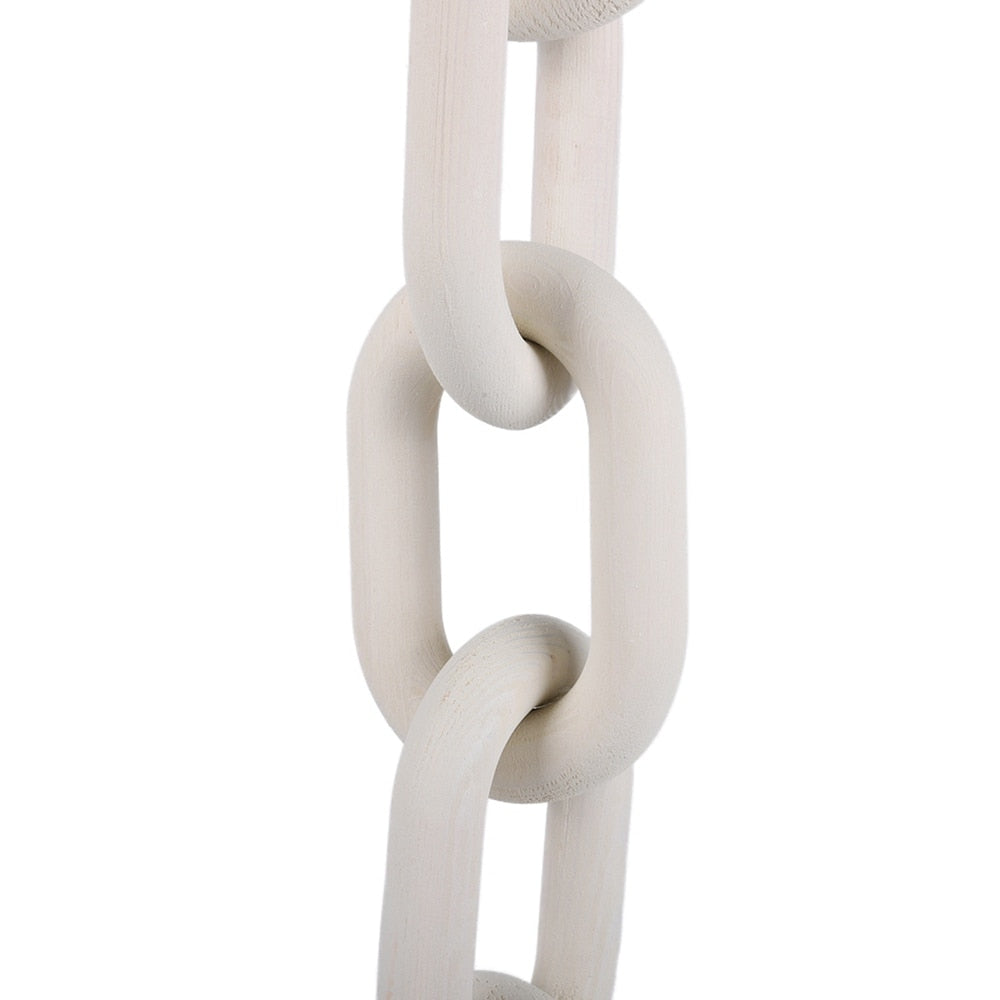 Paxley Nordic Hand Carved Wooden Necklace Link Rope