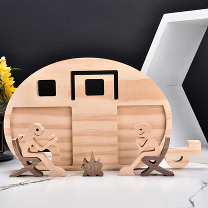 Paxley | Wooden Dog Sculpture | Handcrafted Decor | Table Ornament