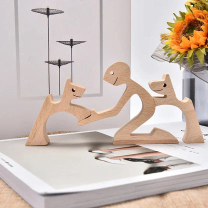 Paxley | Wooden Dog Sculpture | Handcrafted Decor | Table Ornament GPL00081