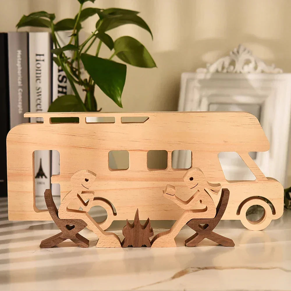 Paxley | Wooden Dog Sculpture | Handcrafted Decor | Table Ornament