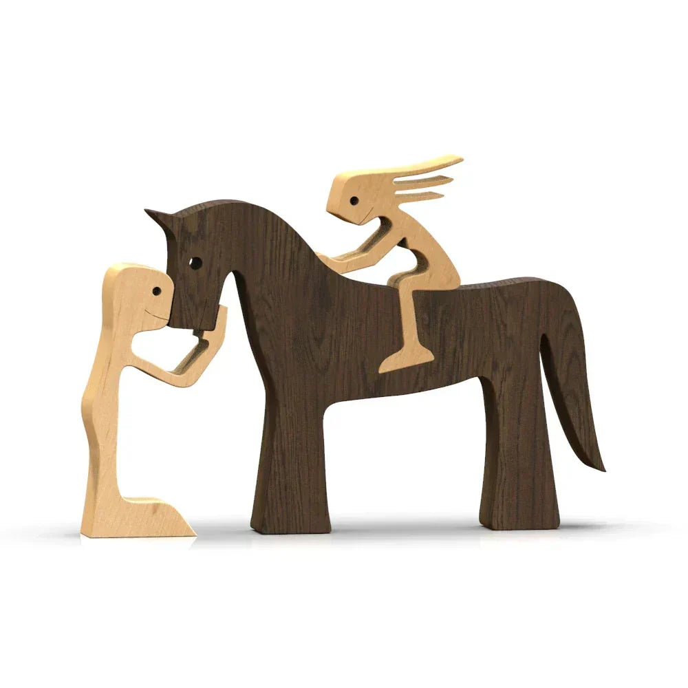 Paxley | Wooden Dog Sculpture | Handcrafted Decor | Table Ornament