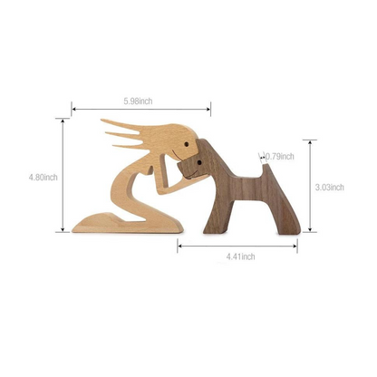 Paxley Nordic Dog Sculptures made of Wood