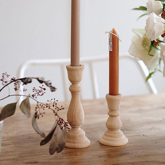 Paxley Classic Wooden Candle Holder | Timeless Design | Elegant Table Decor