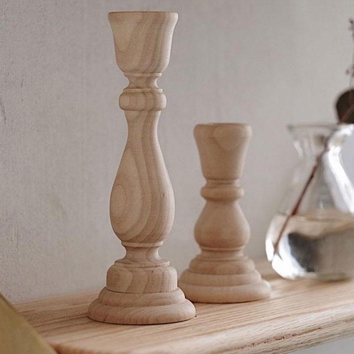 Paxley Classic Wooden Candle Holder | Timeless Design | Elegant Table Decor