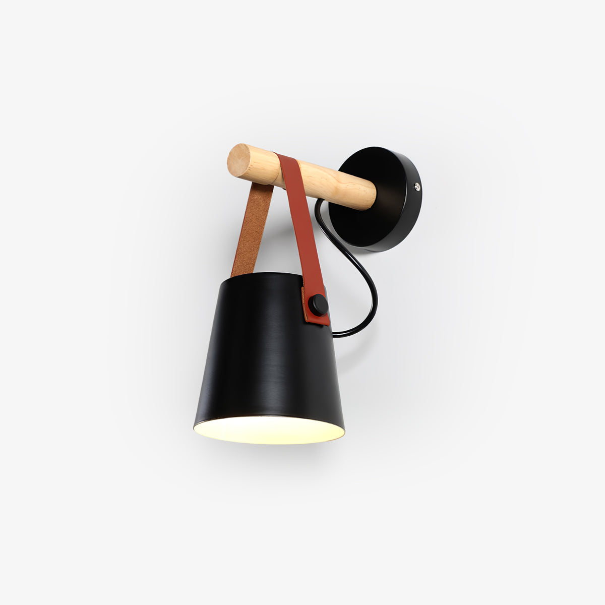 Paxley | Wall Lamp | Conical Wooden Shade | Indoor Lighting