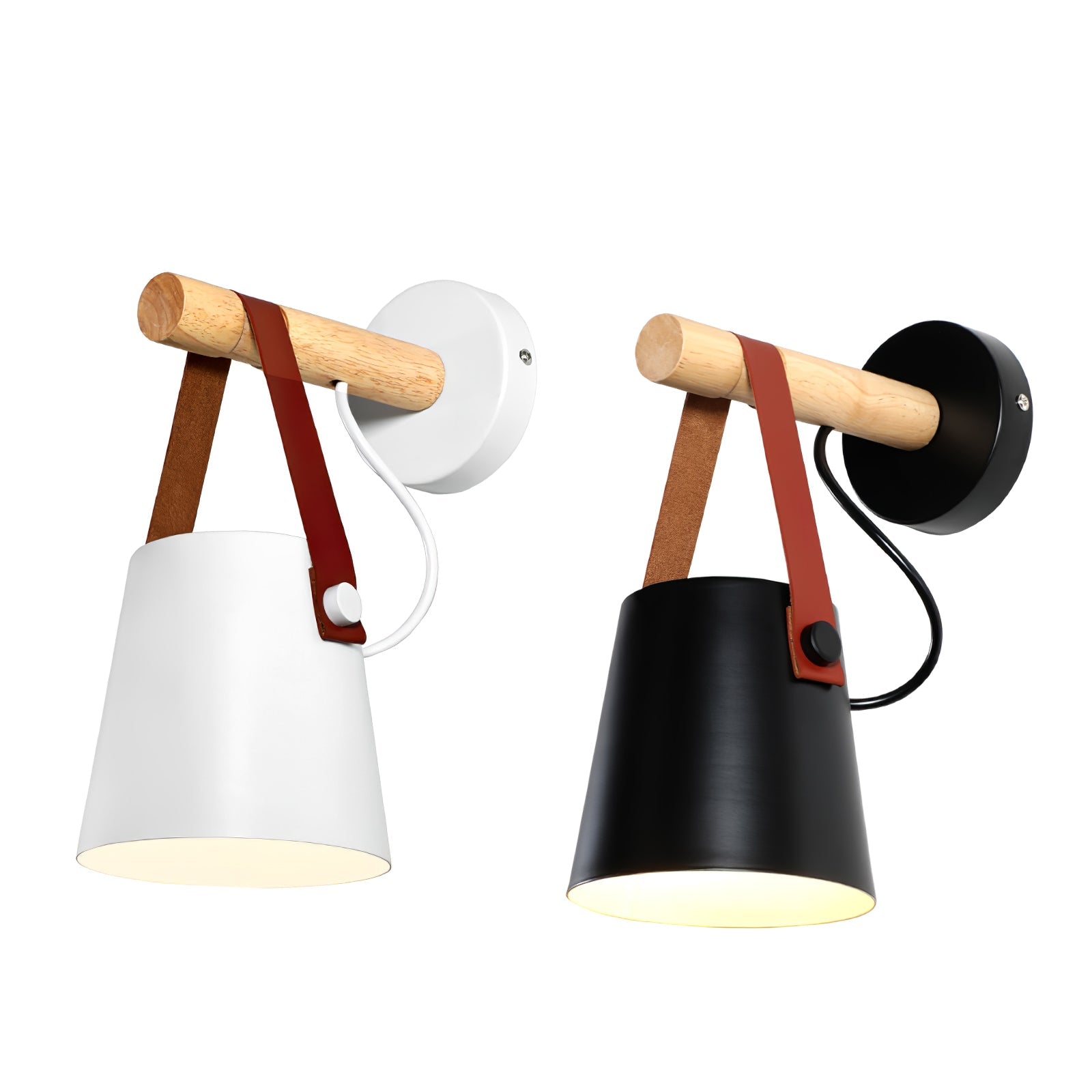 Paxley | Wall Lamp | Conical Wooden Shade | Indoor Lighting