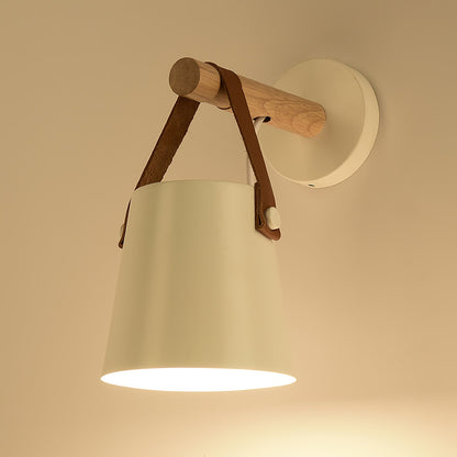 Paxley | Wall Lamp | Conical Wooden Shade | Indoor Lighting