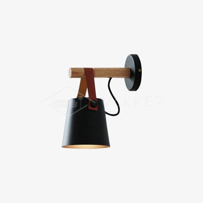 Paxley | Wall Lamp | Conical Wooden Shade | Indoor Lighting