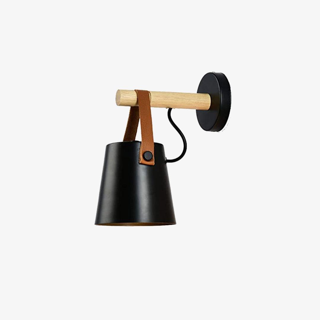 Paxley | Wall Lamp | Conical Wooden Shade | Indoor Lighting