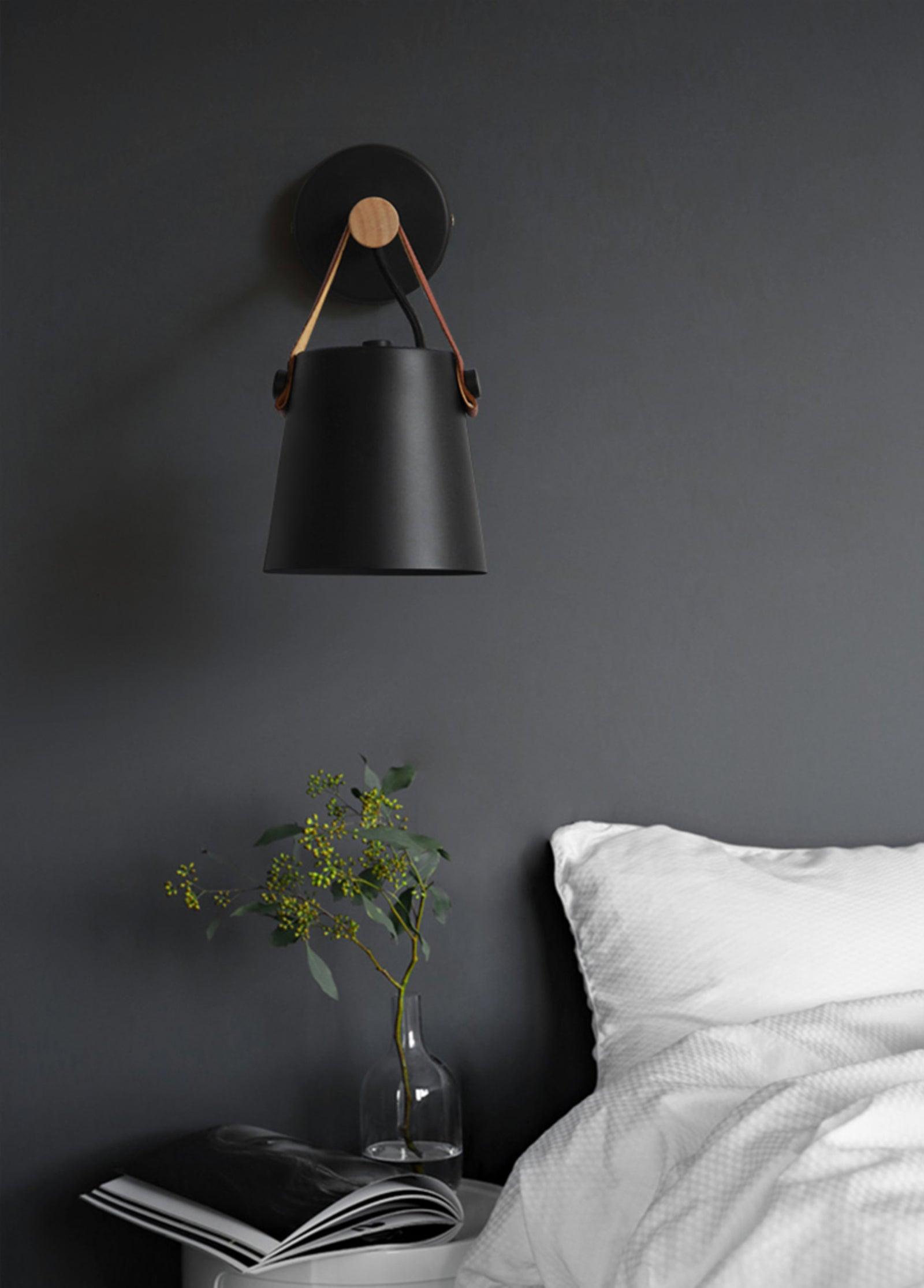 Paxley | Wall Lamp | Conical Wooden Shade | Indoor Lighting