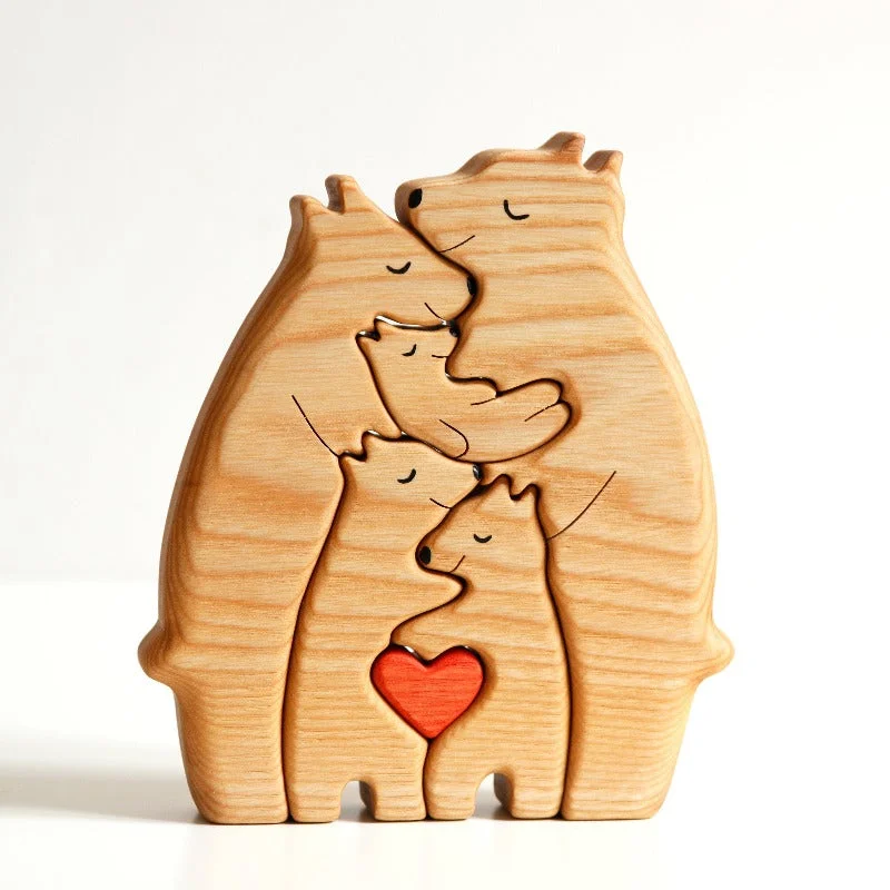Paxley | Wooden Puzzle Decor | Beech Wood | Decorative Ornament 5 bjørn