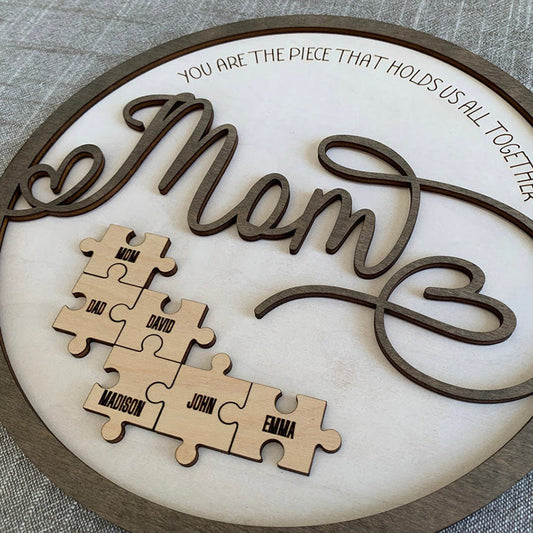 Paxley Wooden Puzzle Decorations for Mother's Day