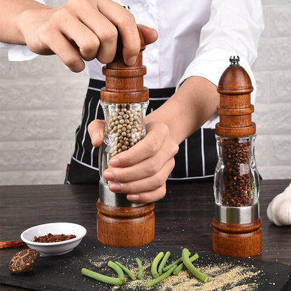 Paxley Coarse Grain Wood Salt and Pepper Mill Set Wood Mills