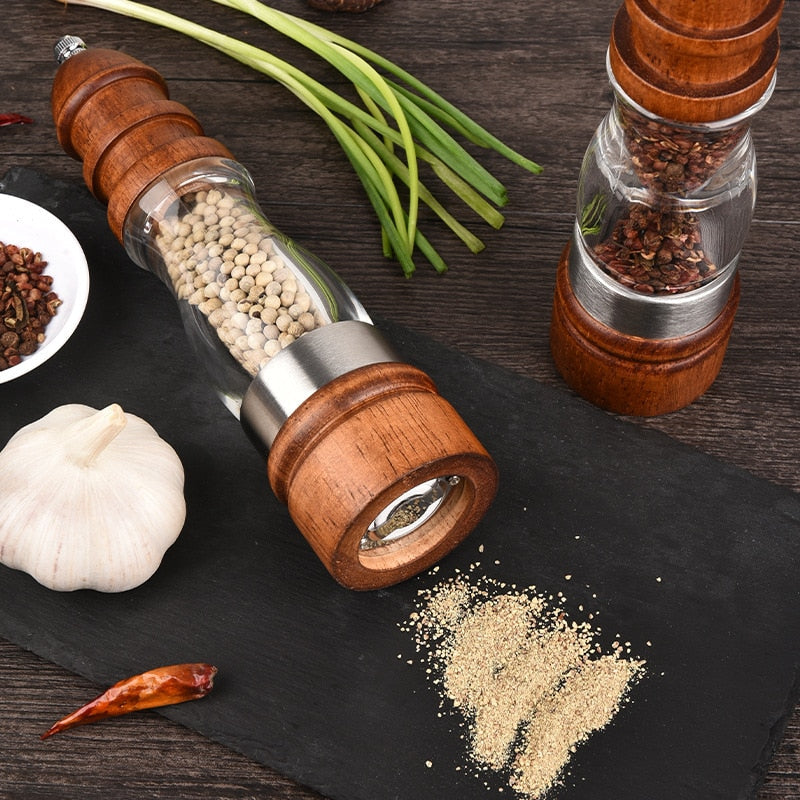 Paxley Coarse Grain Wood Salt and Pepper Mill Set Wood Mills