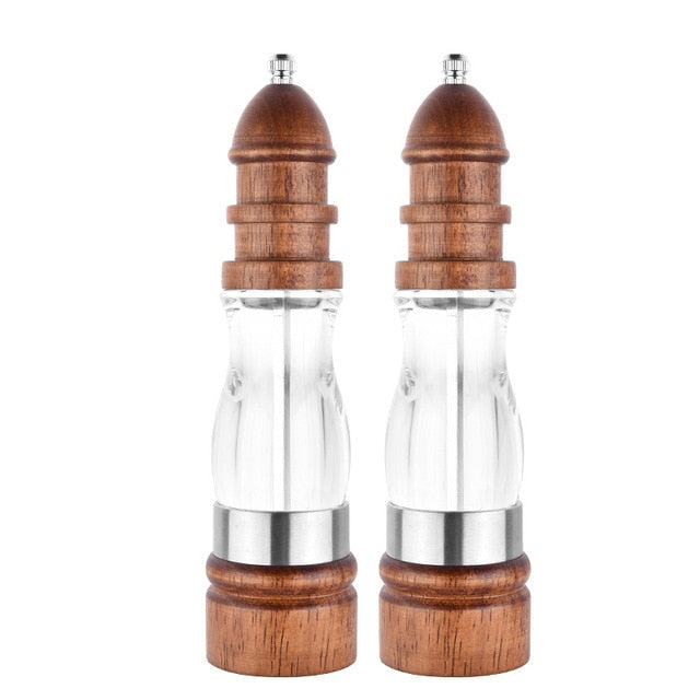 Paxley Coarse Grain Wood Salt and Pepper Mill Set Wood Mills