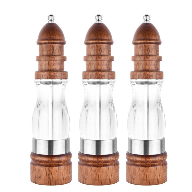 Paxley Coarse Grain Wood Salt and Pepper Mill Set Wood Mills