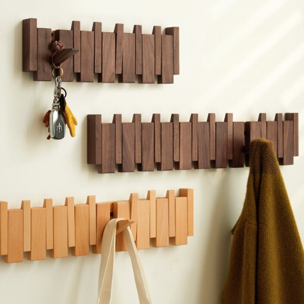Paxley | Piano Coat Rack | Wall Mounted | Wooden Storage