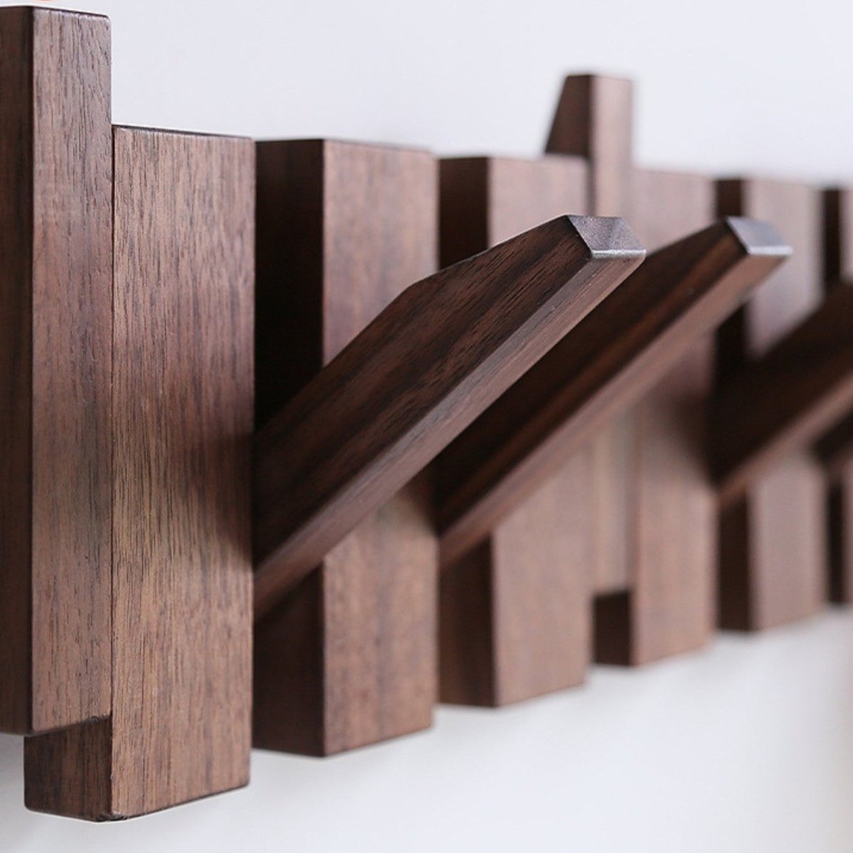 Paxley | Piano Coat Rack | Wall Mounted | Wooden Storage Walnut tree