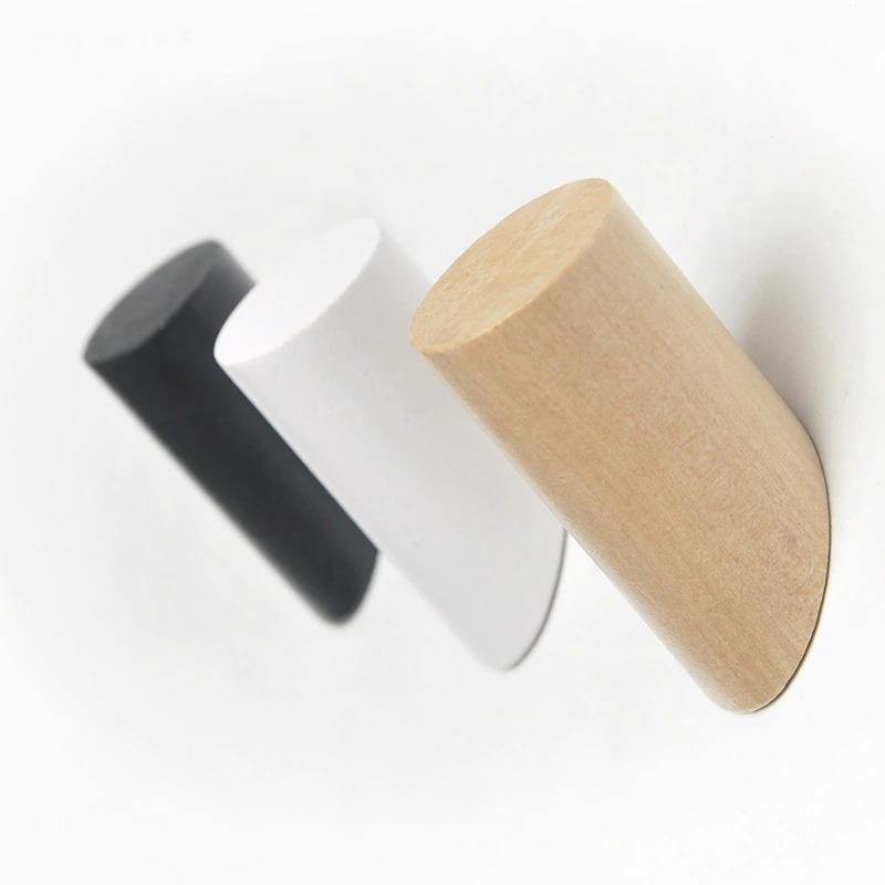 Paxley | Wall Hook | Solid Wood | Wall Mounted White 6cm