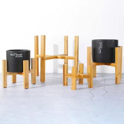 Paxley | Plant Stand | Bamboo Construction | Indoor Holder