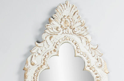 *GIANT* 50" HIGH Ornate Carved Wooden Mirror